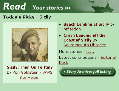 The Read section on the homepage, where selected stories were featured