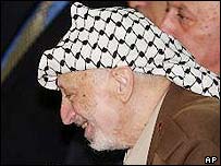 O líder palestino Yasser Arafat