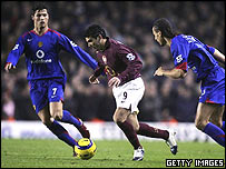 آرسنال در برابر منچستر يونايتد