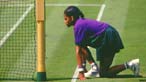 A ball girl at Wimbledon