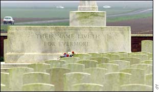 Vojenský hřbitov v severní Francii