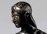 Bronze statuette of girl runner, probably from Sparta.