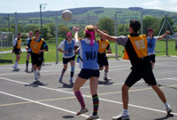 Timoedd pêl rwyd y merched a'r bechgyn