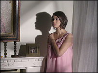 Sara Favour in the band's video shoot