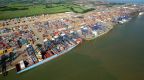Watch the UK's busiest port at work, handling 10,000 containers a day
