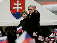 صدر بش کی صدر پتن سے یہ ایک اہم ملاقات تھی