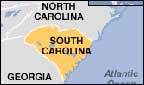 map of south carolina