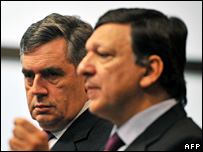 Gordon Brown in Brussels