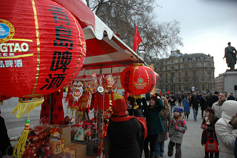 London celebrates Chinese New Year as the capital welcomes the year of the ox. Sunday 1 February 2009.