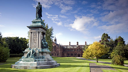 Statue at Gladstone's library, Hawarden