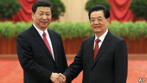 习近平和胡锦涛