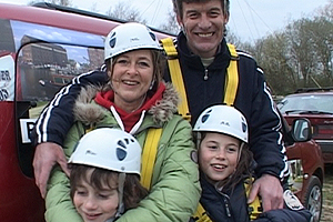 Have you got a head for heights? The Brown family test their nerves and challenge themselves at an activities centre on an extremely blustery day.