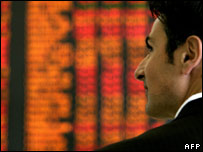 Một doanh nhân tại sở giao dịch chứng khoán Úc