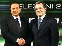 Silvio Berlusconi ve Romano Prodi