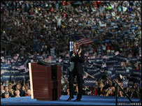 Barack Obama em Denver. Foto: Getty Images