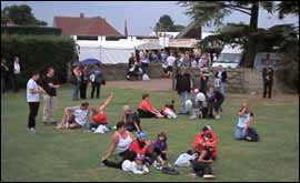 People relaxing at the Town and Country 