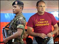 Partidário de Hugo Chávez
