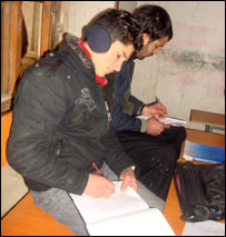 زده کوونکي په ټولګي کې