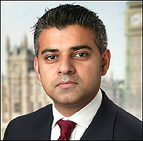 टूटिंग, लंदन से लेबर पार्टी के सांसद सादिक ख़ान