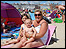 A family from Yorkshire on holiday in Weymouth. 
