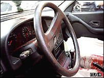 Öldürülen yargıcın otomobili