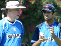 ग्रेग चैपल और राहुल द्रविड़