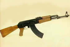 A Kalashnikov rifle