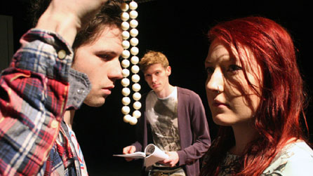 Mark Hickman with Tara Hobbs and Josef Summers © Phil Mansell.