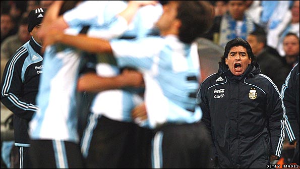 Diego Maradona, France v Argentina, 2009