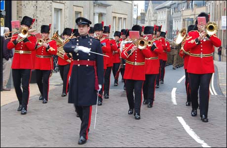 Band leading the 4 Regiment Army Air Corps