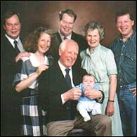 Mervyn Morgan and his family