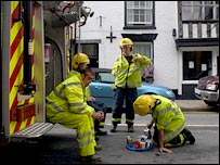 Firefighters take a break, by Frederico Colarejo