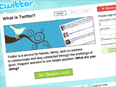Twitter home page