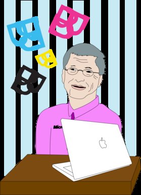 Bill Gates with a Mac?