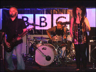 Mudball on the Friday Session Introducing stage at the launch party of the Worcester Music Festival 2009.