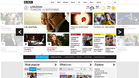 BBC Homepage beta