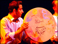 صادق فرهادی با دف 