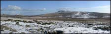 Dartmoor in the snow from Pil Tor