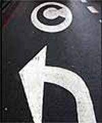 congestion charge arrow on road