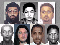 आफ़िया सिद्दीक़ी और अन्य संदिग्ध