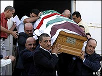 Đám tang dân biểu Ghanim.