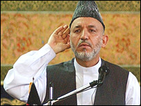 حامد کرزی رييس جمهور افغانستان