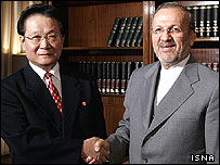 منوچهر متکی و كيم يونگ ايل