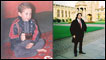 Mohammad Razai as a boy in Afghanistan (left) and at Cambridge University (right)