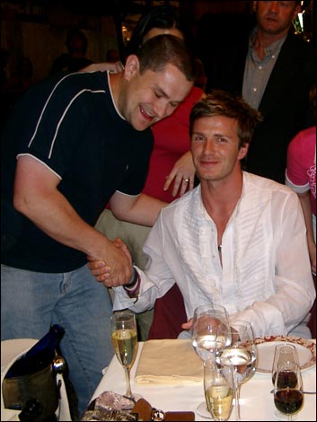 Nick Page and David Beckham