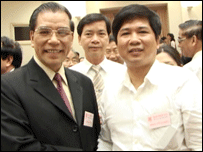 Ông Cù Huy Hà Vũ và tổng bí thư Nông Đức Mạnh