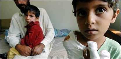 زیرِ علاج بچہ