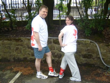 Jeff & Vicki with red socks