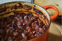 Boston baked borlotti beans, by Tamasin Day-Lewis. Photo by James Merrell