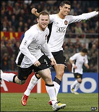 وین رونی و کریستیانو رونالدو